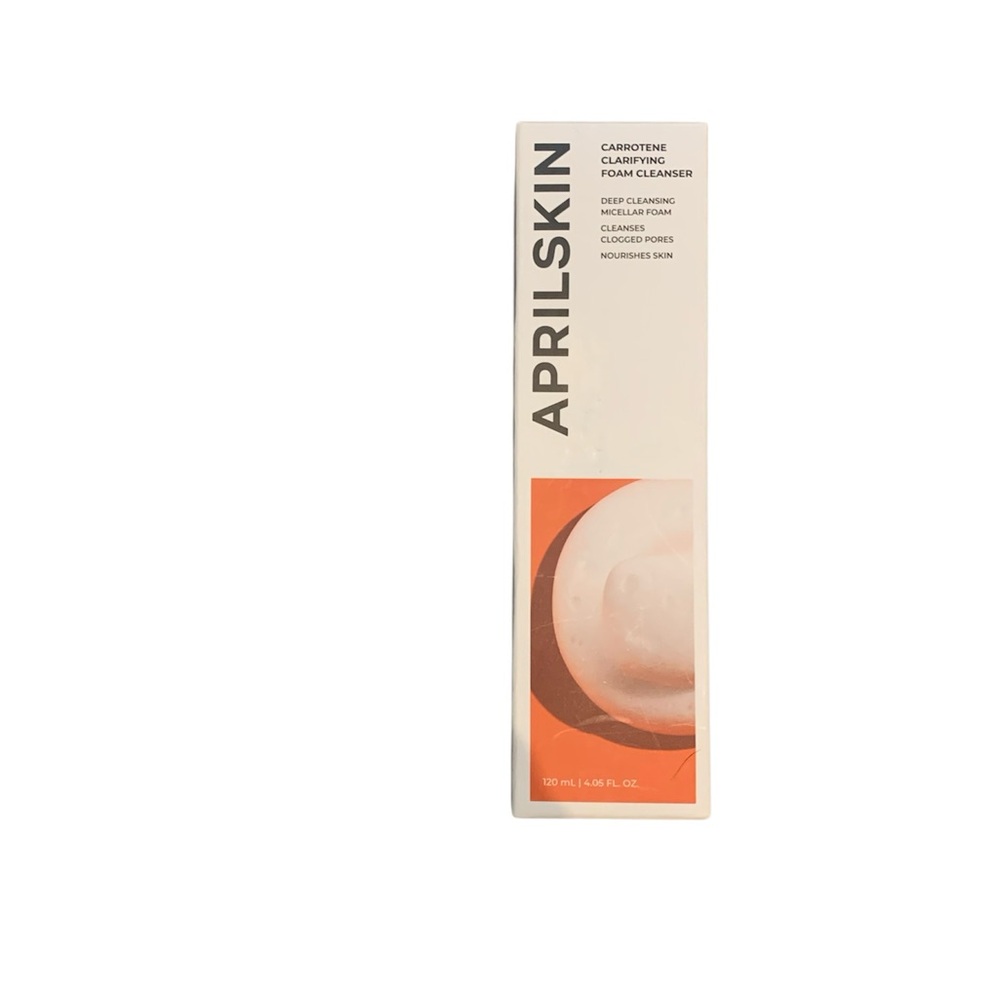 APRIL SKIN Real Carrotene Acne Foam Cleanser 120ml Cleansing Foam K-Beauty
